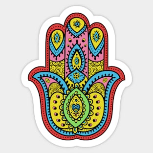 Hippie Love Hamsa (4) Sticker